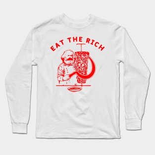 Eat The Rich Marx Döner Kebab Socialist Long Sleeve T-Shirt